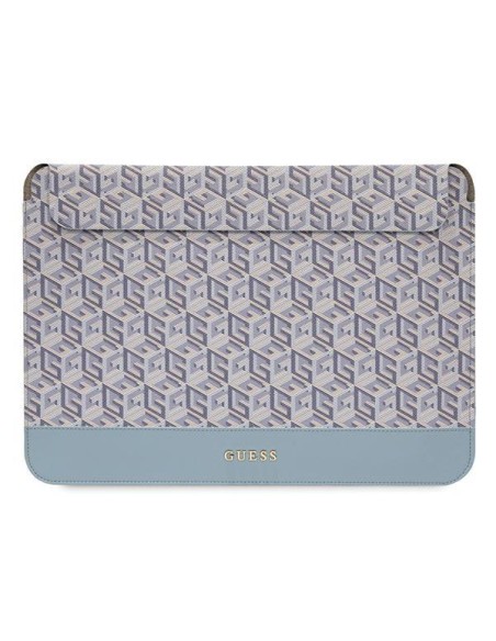 Etui Guess GCube Stripes na laptopa 14'' - niebieskie