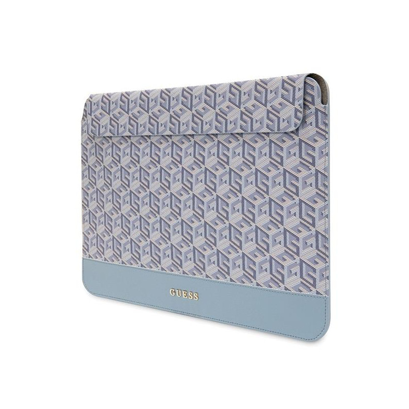 Etui Guess GCube Stripes na laptopa 14'' - niebieskie