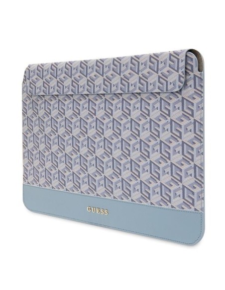 Etui Guess GCube Stripes na laptopa 14'' - niebieskie