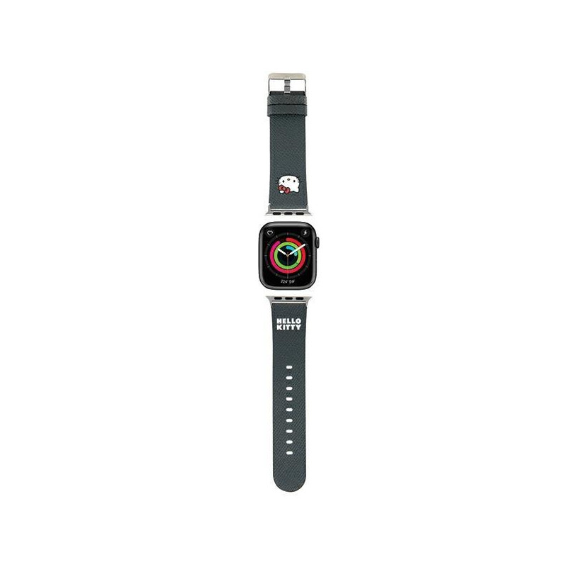 Pasek Hello Kitty Kitty Head na Apple Watch 38/ 40/ 41mm - czarny Pasek Hello Kitty Kitty Head na Apple Watch 38/ 40/ 41mm - czarny