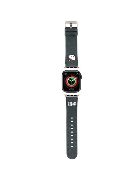 Pasek Hello Kitty Kitty Head na Apple Watch 38/ 40/ 41mm - czarny Pasek Hello Kitty Kitty Head na Apple Watch 38/ 40/ 41mm - czarny