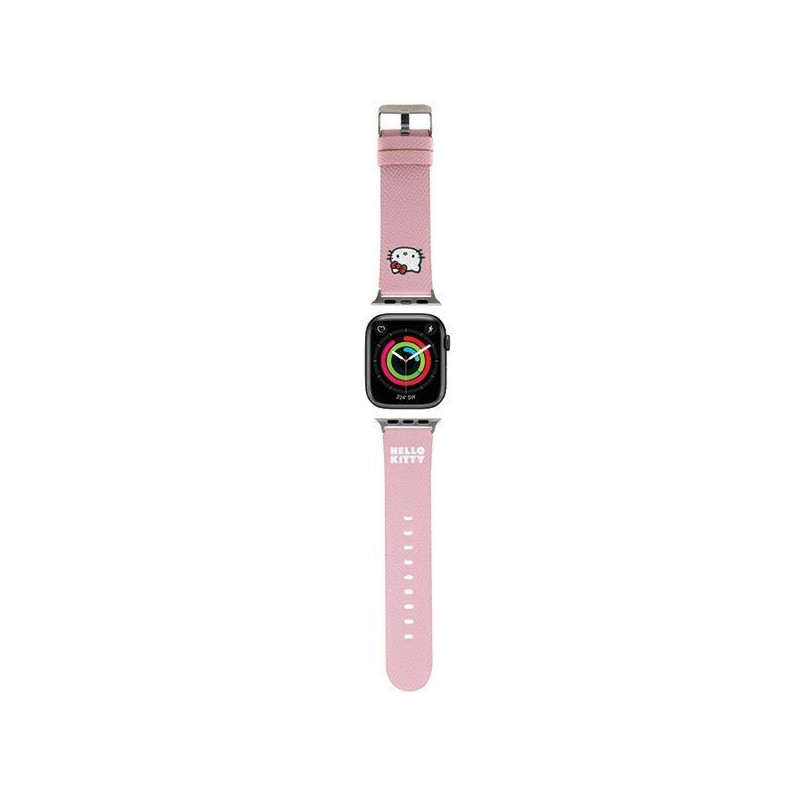 Pasek Hello Kitty Kitty Head na Apple Watch 38/ 40/ 41mm - różowy Pasek Hello Kitty Kitty Head na Apple Watch 38/ 40/ 41mm - różowy