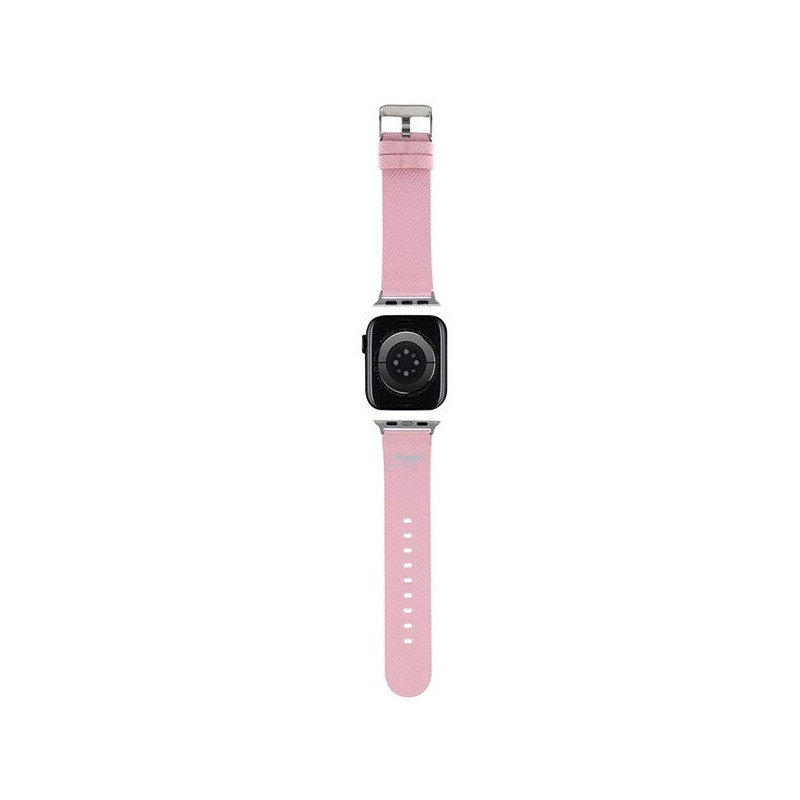 Pasek Hello Kitty Kitty Head na Apple Watch 38/ 40/ 41mm - różowy