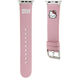 Pasek Hello Kitty Kitty Head na Apple Watch 38/ 40/ 41mm - różowy