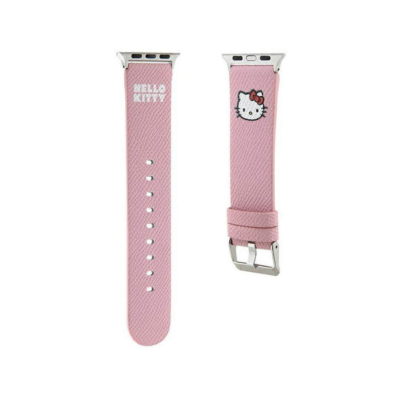 Pasek Hello Kitty Kitty Head na Apple Watch 38/ 40/ 41mm - różowy