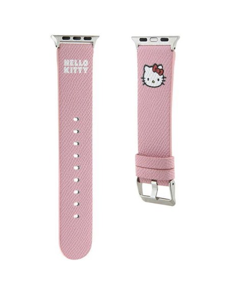 Pasek Hello Kitty Kitty Head na Apple Watch 38/ 40/ 41mm - różowy Pasek Hello Kitty Kitty Head na Apple Watch 38/ 40/ 41mm - różowy