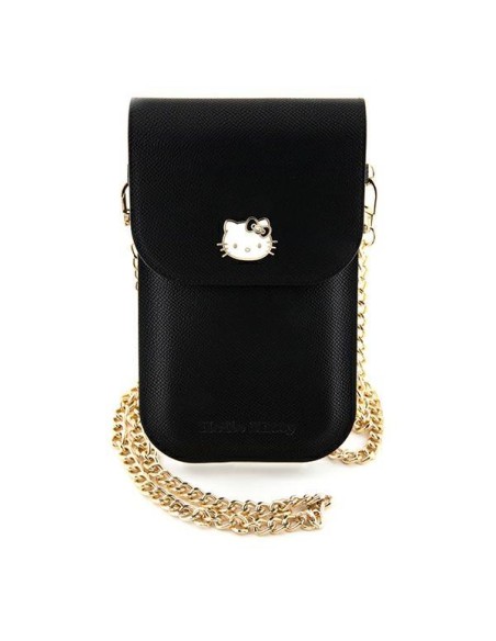 Torebka Hello Kitty Leather Metal Logo Chain - czarna Torebka Hello Kitty Leather Metal Logo Chain - czarna