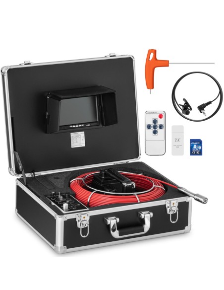 Endoskopinė tikrinimo kamera LCD TFT 7'' sk. vamzdžiai 40-80 mm, ilgis 40 m Endoskopinė tikrinimo kamera LCD TFT 7'' sk. vamzdžiai 40-80 mm, ilgis 40 m