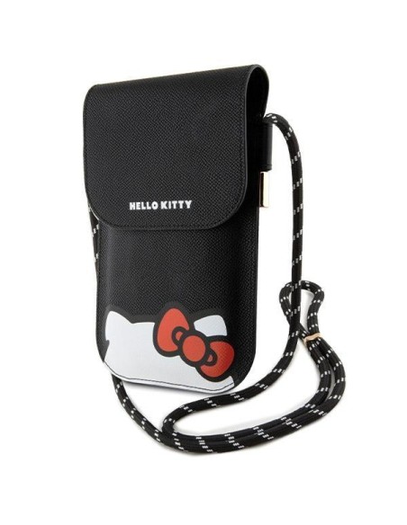 Torebka Hello Kitty Leather Hiding Kitty Cord - czarna