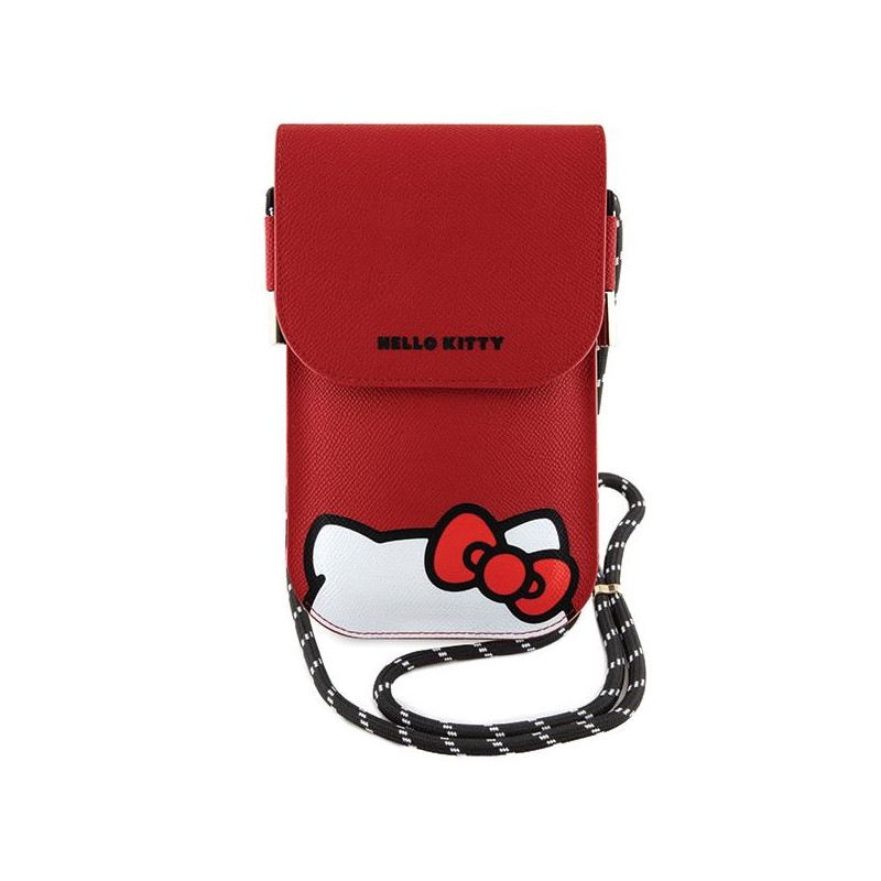 Torebka Hello Kitty Leather Hiding Kitty Cord - czerwona