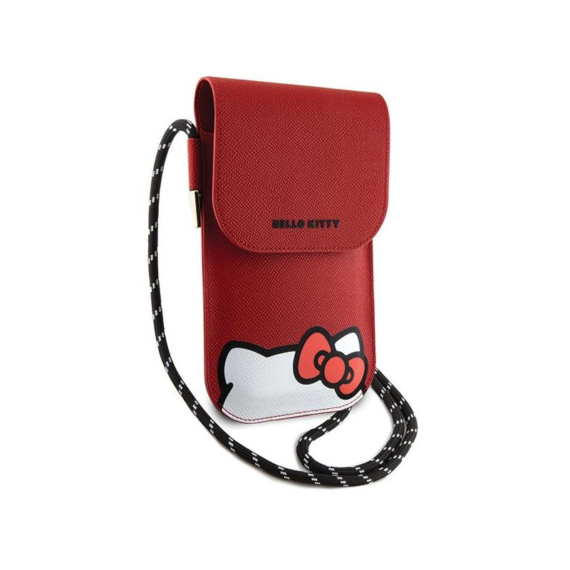 Torebka Hello Kitty Leather Hiding Kitty Cord - czerwona