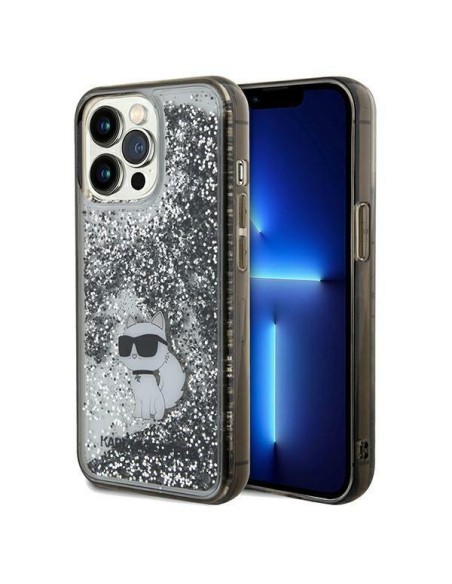 Etui Karl Lagerfeld Liquid Glitter Choupette na iPhone 13 Pro / 13 - przezroczyste Etui Karl Lagerfeld Liquid Glitter Choupette na iPhone 13 Pro / 13 - przezroczyste