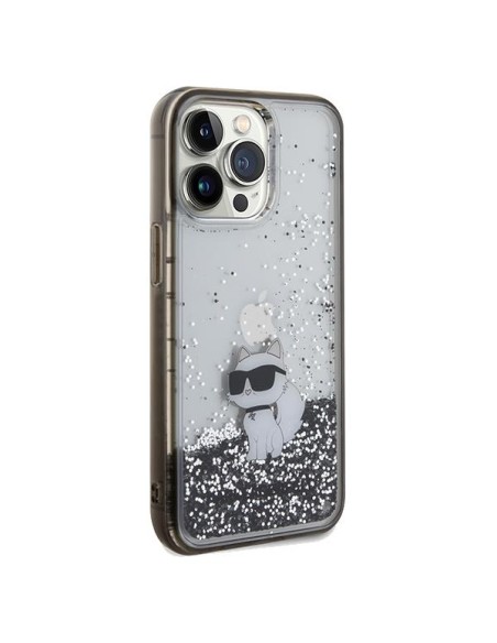 Etui Karl Lagerfeld Liquid Glitter Choupette na iPhone 13 Pro / 13 - przezroczyste Etui Karl Lagerfeld Liquid Glitter Choupette na iPhone 13 Pro / 13 - przezroczyste
