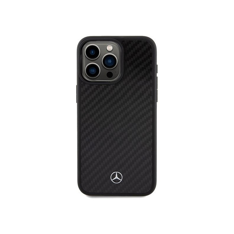 Etui Mercedes Carbon Fiber Dynamic na iPhone 15 Pro Max - czarne