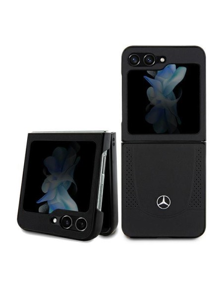 Etui Mercedes Leather Urban na Samsung Galaxy Z Flip 5 - czarne Etui Mercedes Leather Urban na Samsung Galaxy Z Flip 5 - czarne
