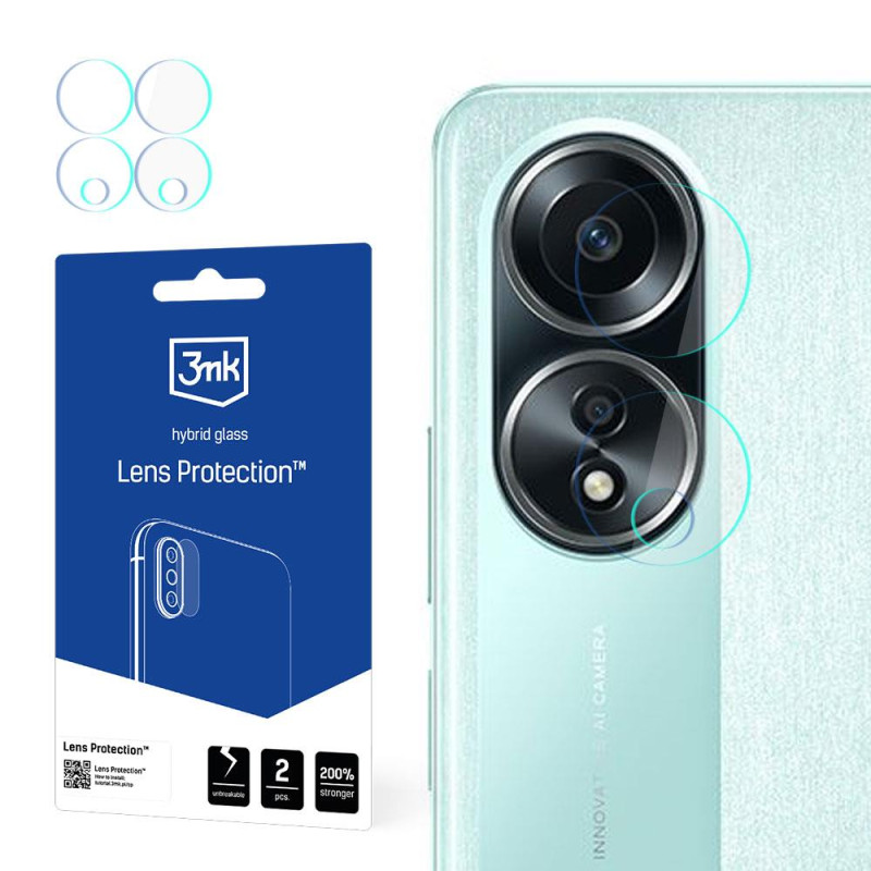 Szkło na aparat 3mk Lens Protection™ hybrydowe na Oppo A58 4G Szkło na aparat 3mk Lens Protection™ hybrydowe na Oppo A58 4G
