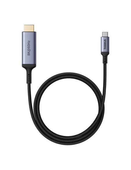 Kabel USB-C - HDMI Baseus BS-OH064 8K 60Hz 1,5m - czarny Kabel USB-C - HDMI Baseus BS-OH064 8K 60Hz 1,5m - czarny
