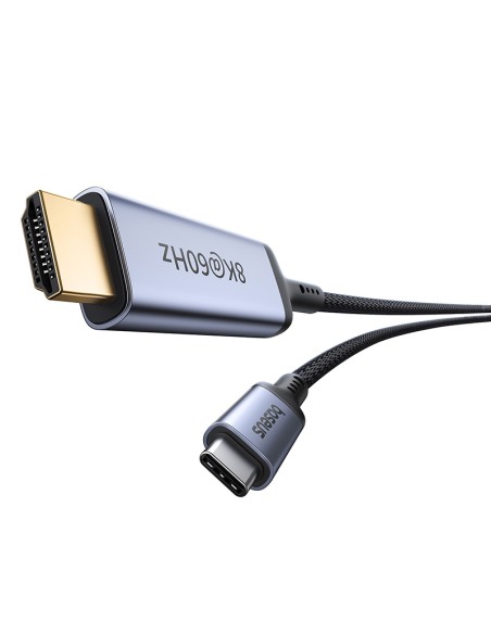 Kabel USB-C - HDMI Baseus BS-OH064 8K 60Hz 1,5m - czarny Kabel USB-C - HDMI Baseus BS-OH064 8K 60Hz 1,5m - czarny