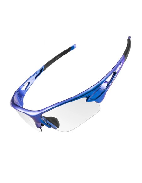 Okulary rowerowe Rockbros 10069 fotochromowe UV400 - niebieskie Okulary rowerowe Rockbros 10069 fotochromowe UV400 - niebieskie