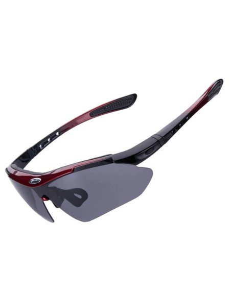 Okulary rowerowe Rockbros 10141 fotochromowe UV400 - czerwone Okulary rowerowe Rockbros 10141 fotochromowe UV400 - czerwone