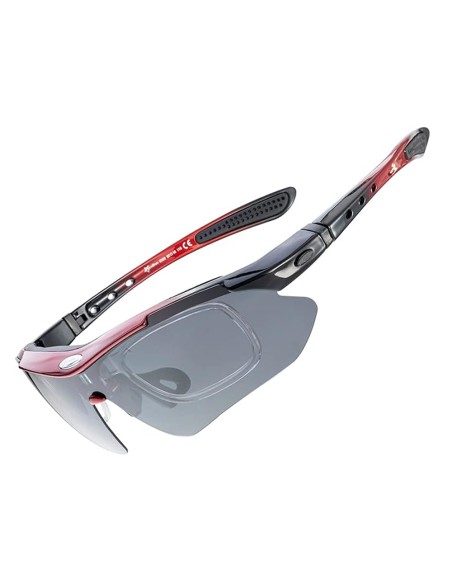 Okulary rowerowe Rockbros 10141 fotochromowe UV400 - czerwone Okulary rowerowe Rockbros 10141 fotochromowe UV400 - czerwone