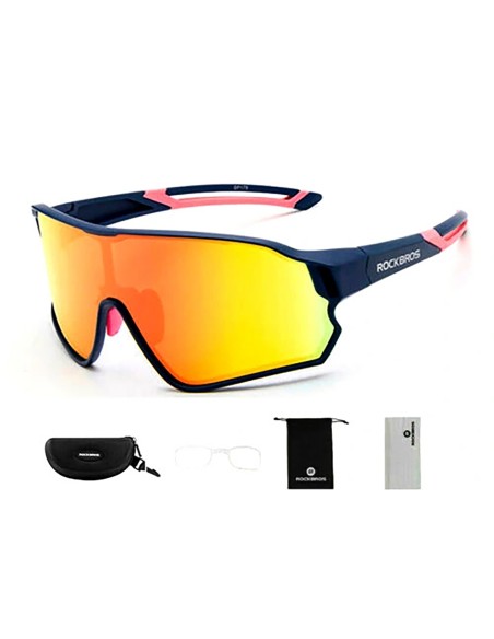Okulary rowerowe Rockbros 10134PL polaryzujące - niebieskie Okulary rowerowe Rockbros 10134PL polaryzujące - niebieskie