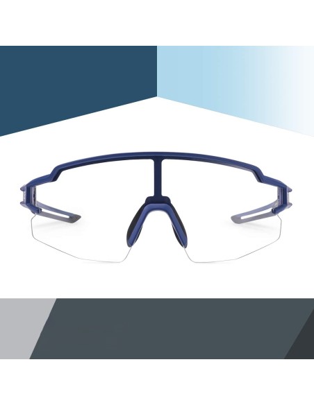 Okulary rowerowe Rockbros 10174 fotochromowe UV400 - niebieskie Okulary rowerowe Rockbros 10174 fotochromowe UV400 - niebieskie
