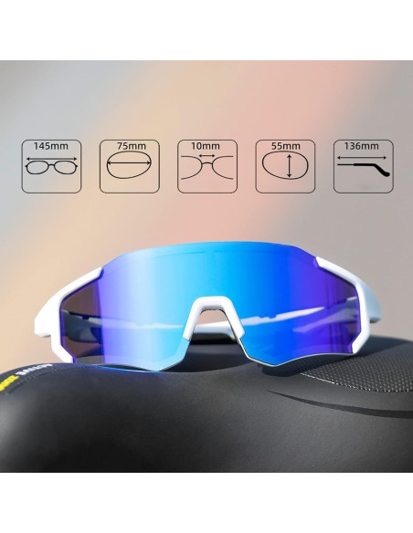 Okulary rowerowe Rockbros 10183 polaryzujące - niebieskie Okulary rowerowe Rockbros 10183 polaryzujące - niebieskie