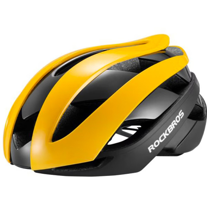 Kask rowerowy Rockbros 10110004005 rozmiar L - żółto-czarny Kask rowerowy Rockbros 10110004005 rozmiar L - żółto-czarny