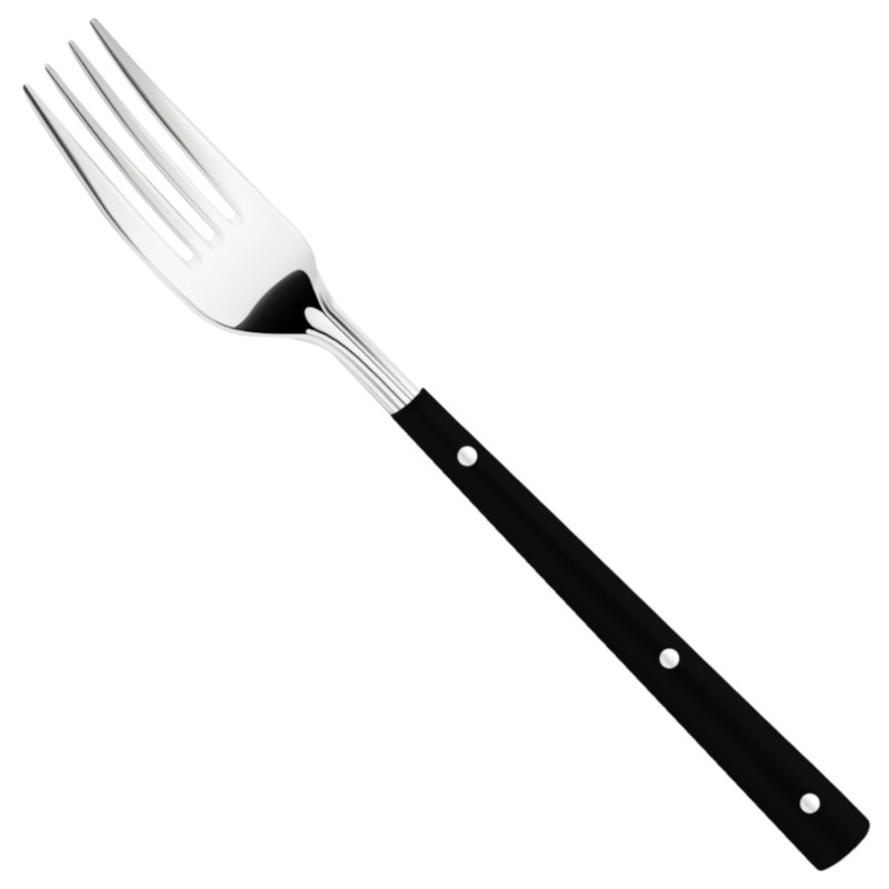 Dantytas nerūdijančio plieno kepsnių peilis, ilgis 120 mm + šakutė SET 2 el. - Hendi 841174