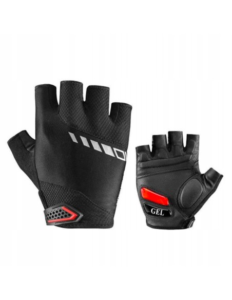 Rękawiczki rowerowe Rockbros S143-BK XL z wkładkami żelowymi - czarne Rękawiczki rowerowe Rockbros S143-BK XL z wkładkami żelowymi - czarne