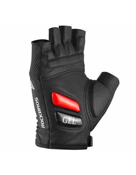 Rękawiczki rowerowe Rockbros S143-BK XL z wkładkami żelowymi - czarne Rękawiczki rowerowe Rockbros S143-BK XL z wkładkami żelowymi - czarne