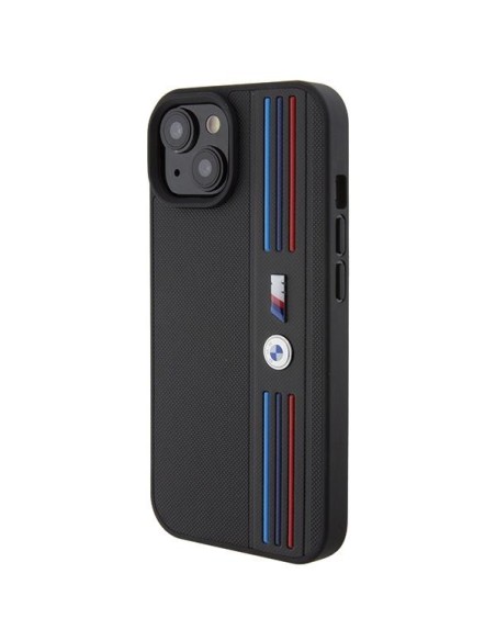 Etui BMW Tricolor M Collection na iPhone 15 - czarne Etui BMW Tricolor M Collection na iPhone 15 - czarne