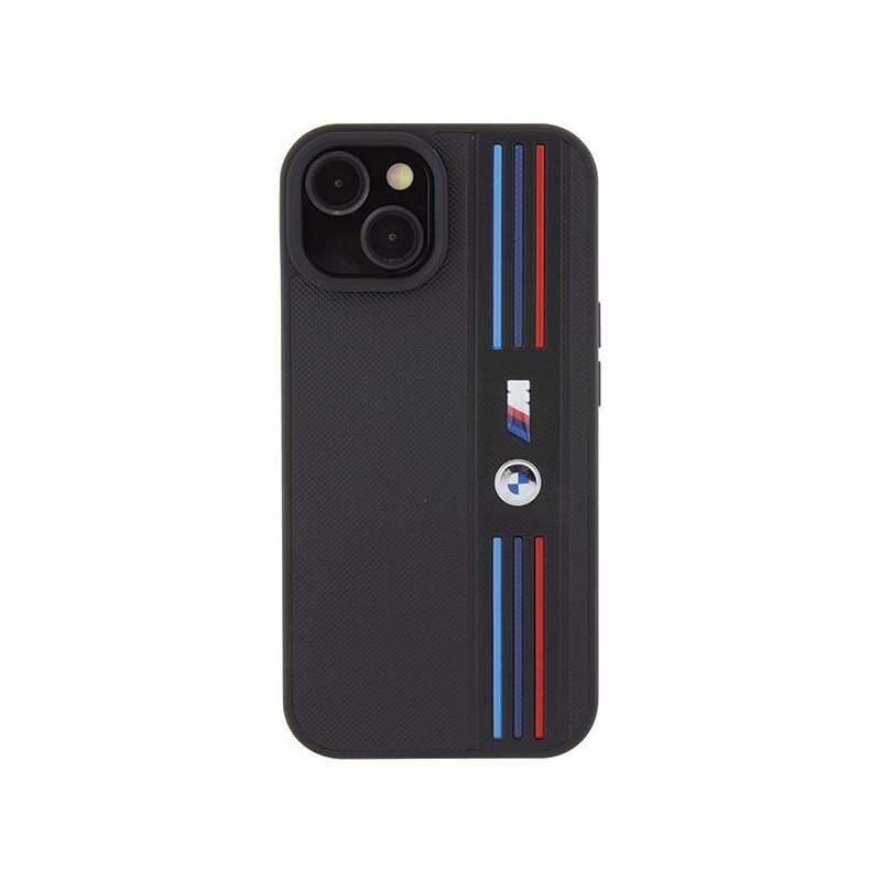 Etui BMW Tricolor M Collection na iPhone 15 - czarne
