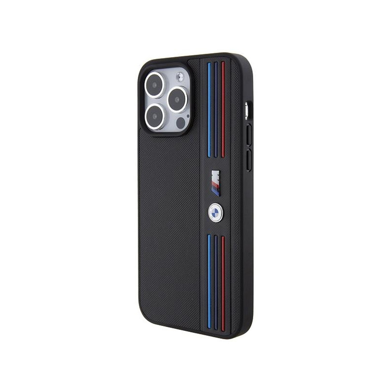 Etui BMW Tricolor M Collection na iPhone 15 Pro Max - czarne