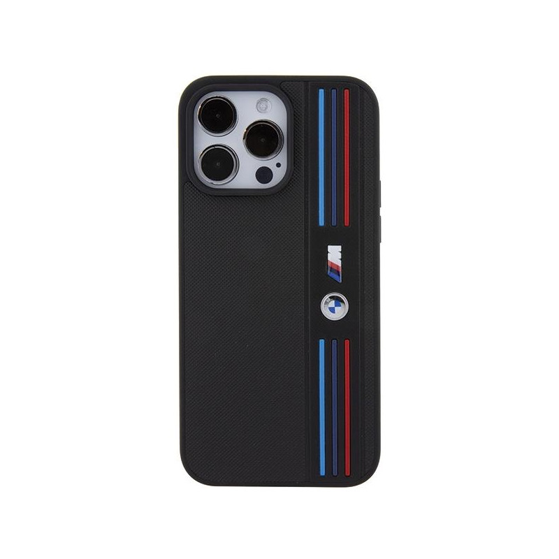 Etui BMW Tricolor M Collection na iPhone 15 Pro Max - czarne