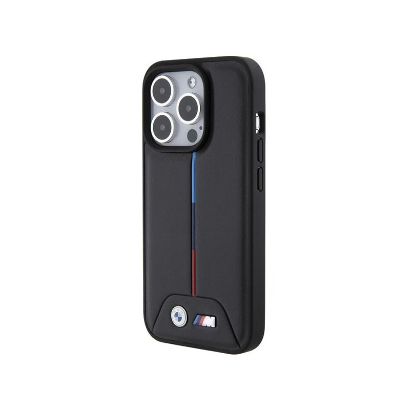Etui BMW Quilted Tricolor na iPhone 15 Pro Max - czarne