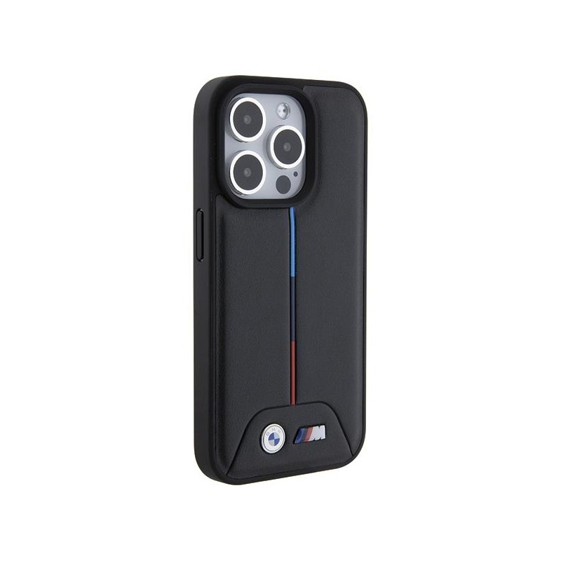 Etui BMW Quilted Tricolor na iPhone 15 Pro Max - czarne