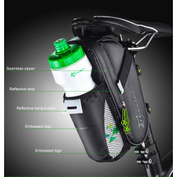 Sakwa rowerowa Rockbros C7-1 wodoodporna z montażem pod siodełko 1.5l - czarna