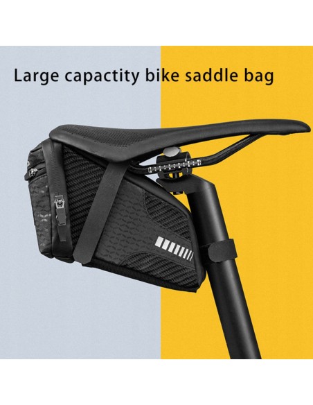 Torba rowerowa Rockbros C29-BK wodoodporna pod siodełko - czarna Torba rowerowa Rockbros C29-BK wodoodporna pod siodełko - czarna