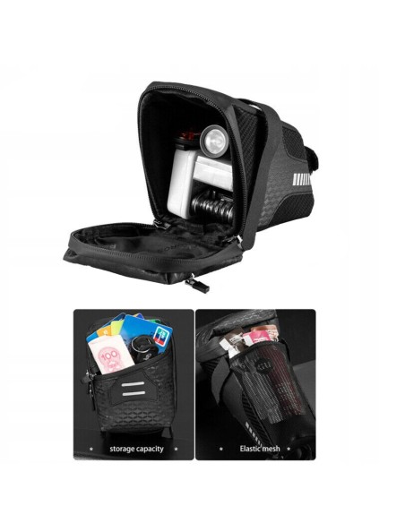 Torba rowerowa Rockbros C29-BK wodoodporna pod siodełko - czarna Torba rowerowa Rockbros C29-BK wodoodporna pod siodełko - czarna