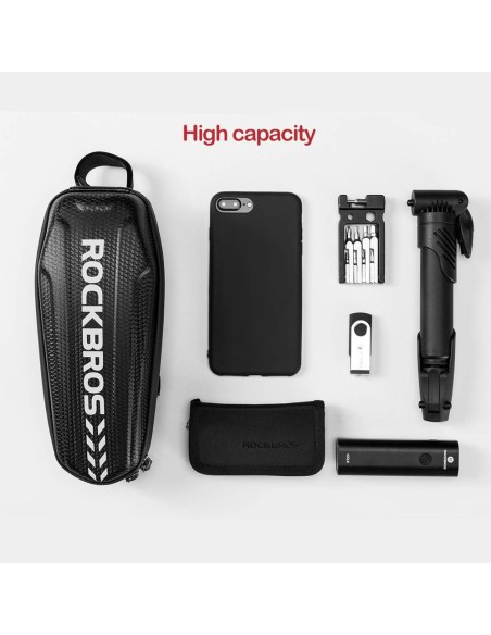 Torba rowerowa Rockbros B60 wodoszczelna na ramę - czarna Torba rowerowa Rockbros B60 wodoszczelna na ramę - czarna