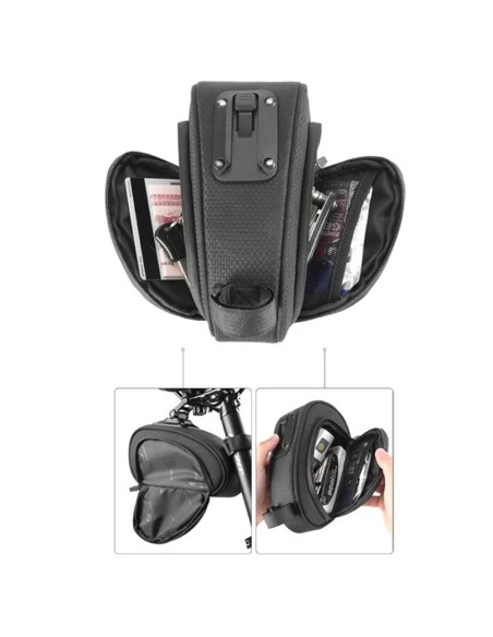 Torba rowerowa Rockbros C40 pod siodełko - czarna Torba rowerowa Rockbros C40 pod siodełko - czarna
