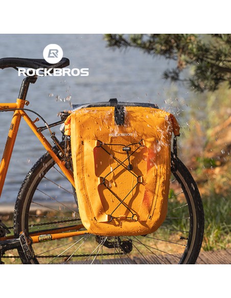 Torba rowerowa Rockbros 30140022003 wodoodporna na bagażnik - pomarańczowa Torba rowerowa Rockbros 30140022003 wodoodporna na bagażnik - pomarańczowa