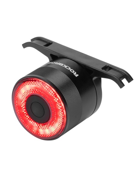 Lampa rowerowa Rockbros Q3 tylna z inteligentnym systemem stop - czarna Lampa rowerowa Rockbros Q3 tylna z inteligentnym systemem stop - czarna