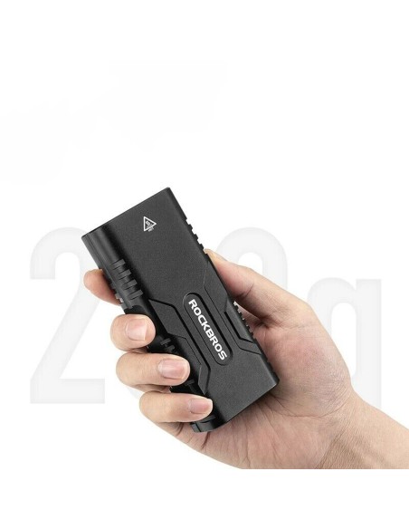 Lampka rowerowa Rockbros 24310002001 850 lm z funkcją powerbanku + kabel USB-C - USB-A - czarna Lampka rowerowa Rockbros 24310002001 850 lm z funkcją powerbanku + kabel USB-C - USB-A - czarna