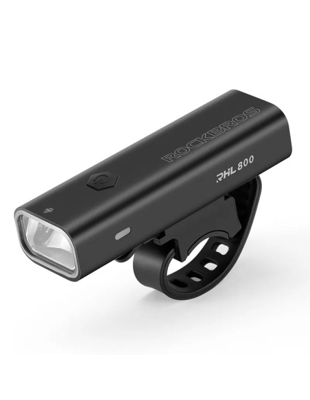 Lampka rowerowa przednia Rockbros 24710012001 800 lm + kabel USB-C - USB-A - czarna Lampka rowerowa przednia Rockbros 24710012001 800 lm + kabel USB-C - USB-A - czarna