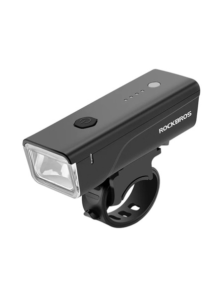 Lampka rowerowa przednia Rockbros 24510003001 260 lm + kabel USB-C - USB-A - czarna Lampka rowerowa przednia Rockbros 24510003001 260 lm + kabel USB-C - USB-A - czarna