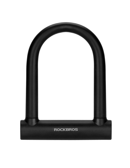 Zapięcie rowerowe Rockbros RKS610-BK U-lock - czarne Zapięcie rowerowe Rockbros RKS610-BK U-lock - czarne