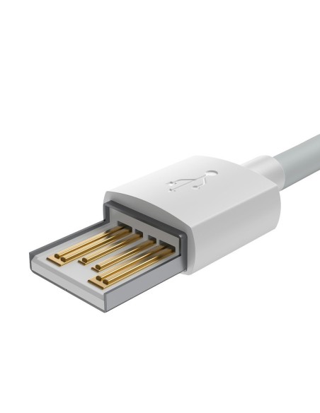 2x USB laidas Iphone žaibiškas greitas įkrovimas Maitinimo tiekimas 1,5 m baltas 2x USB laidas Iphone žaibiškas greitas įkrovimas Maitinimo tiekimas 1,5 m baltas